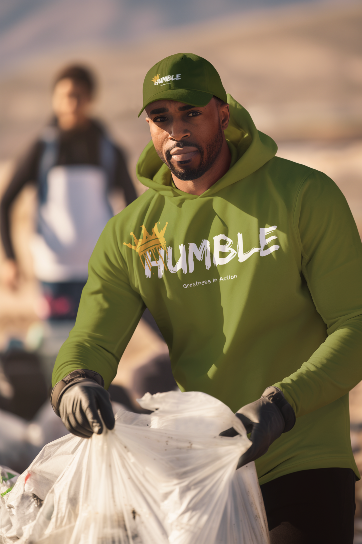 Humble King Hoodie - Unisex Heavy Blend™ Sweatshirt for Inspiration and Motivation