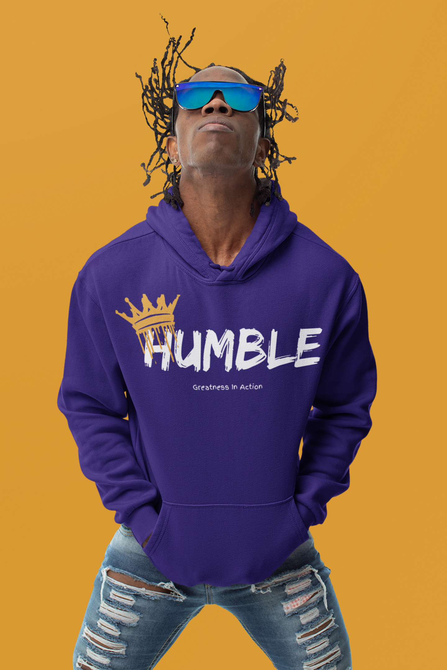 Humble King Hoodie - Unisex Heavy Blend™ Sweatshirt for Inspiration and Motivation